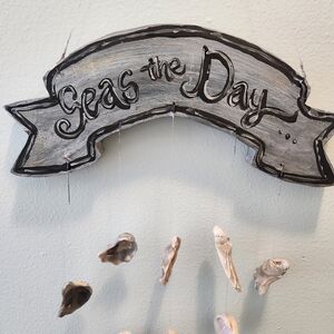 Sea the Day Wall Hanging - Gray Nautical Decor